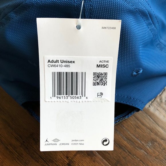 Nike Air Jordan Jumpman blue hat cap metal classic99 cw6410-485 - Picture 4 of 7